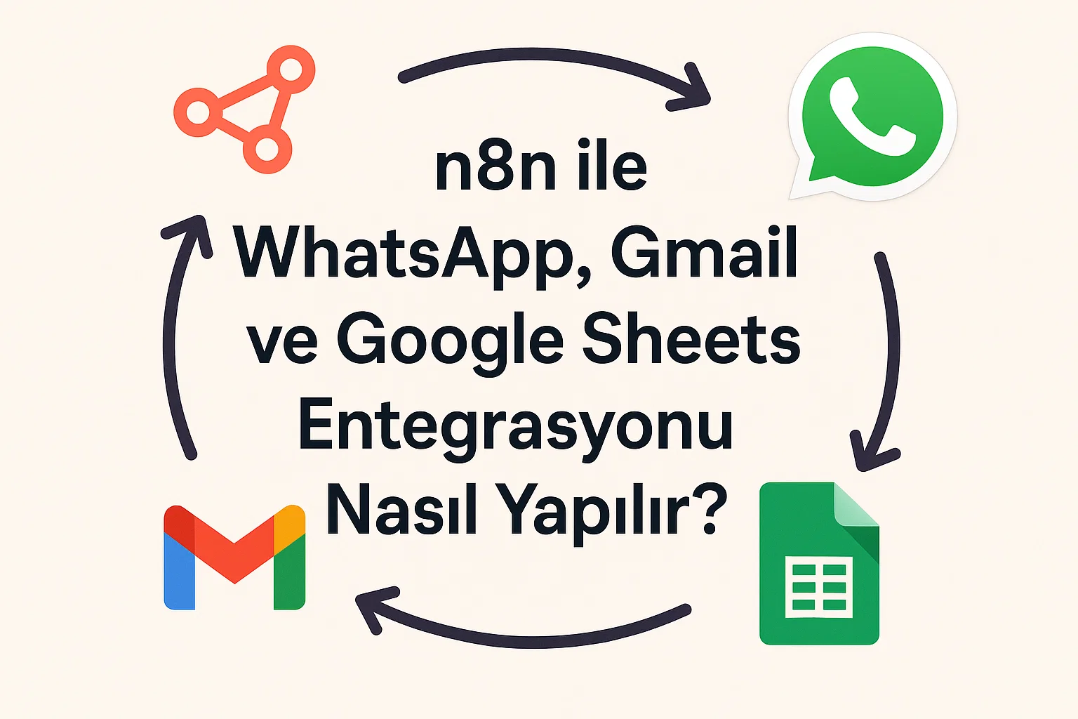 n8n ile WhatsApp, Gmail ve Google Sheets Entegrasyonu Nasıl Yapılır?